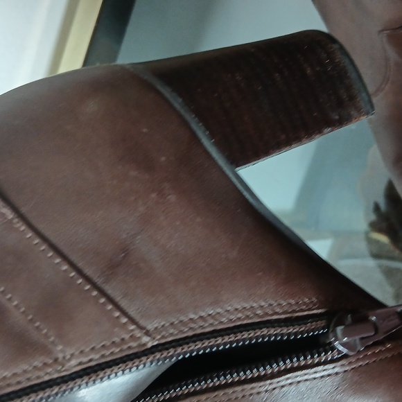 Ralph Lauren brown leather heeled boots size 7.5 - Picture 13 of 16